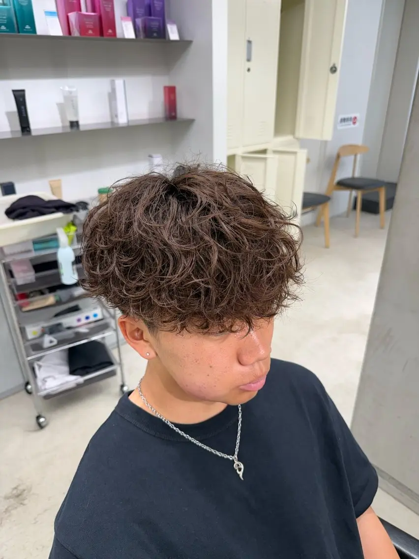 パーマ メンズ 深谷 侑亮のヘアスタイル