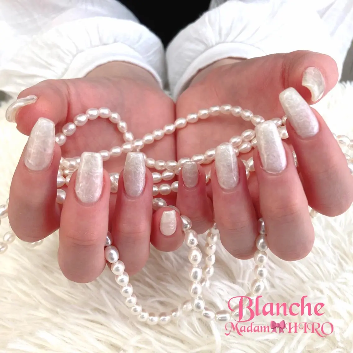 ネイル ホワイト Lianネイル 寛子Lianのネイルデザイン