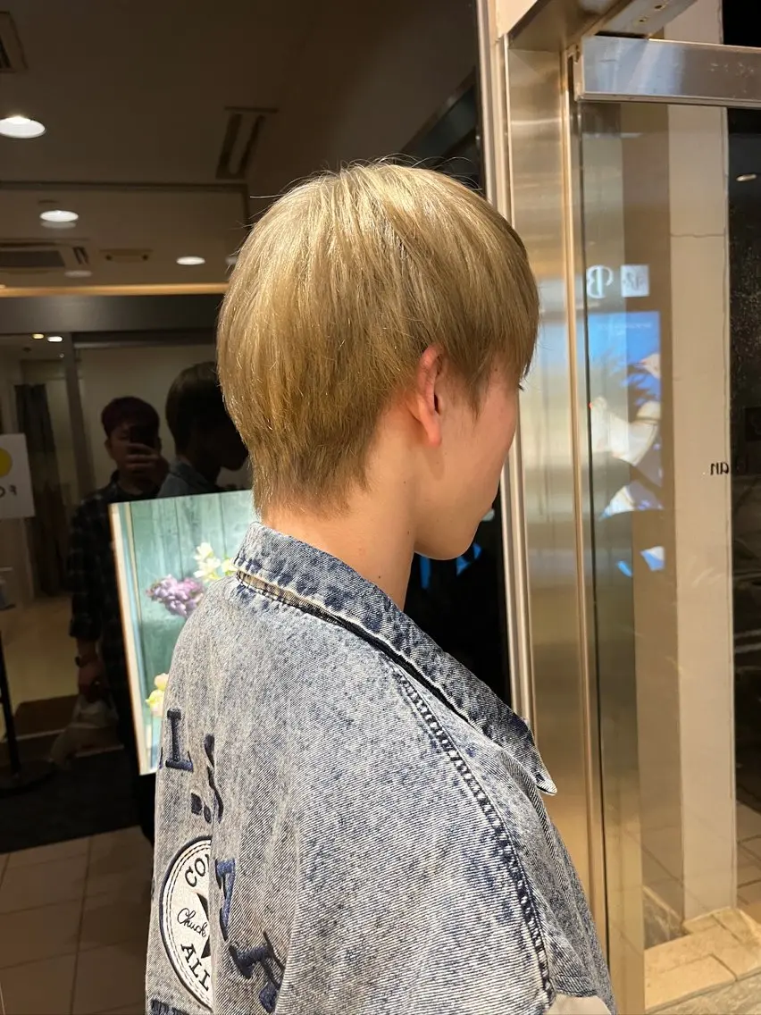 ショート カラー メンズ ヘアカラー イリサワ レンタのヘアスタイル