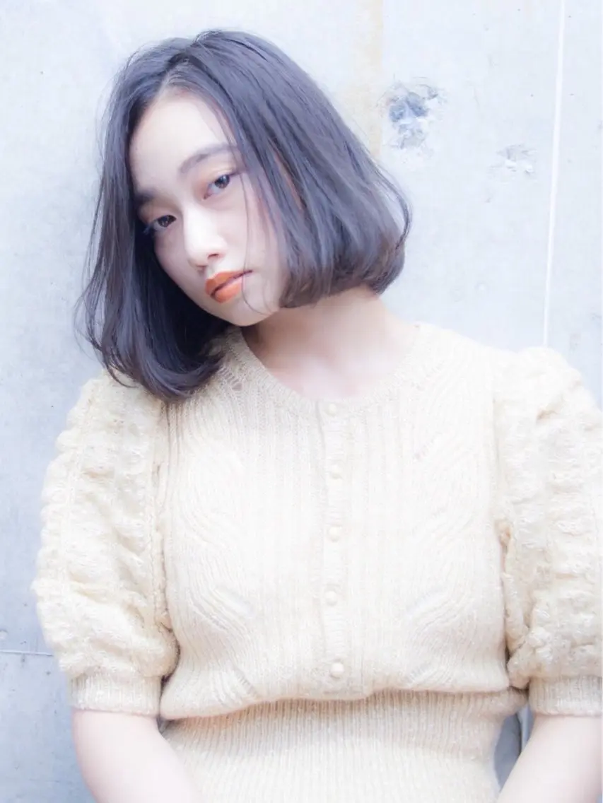 ミディアム カラー カット ヘアカラー トリートメント 高濃度水素/髪質改善 /柳原大輝のヘアスタイル