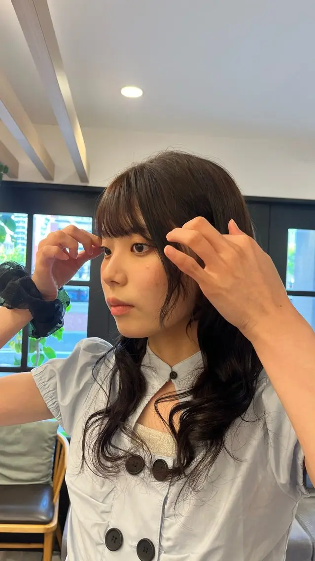 セミロング カラー ヘアカラー haruna🌼 暖色♡透明感カラー♡のヘアスタイル
