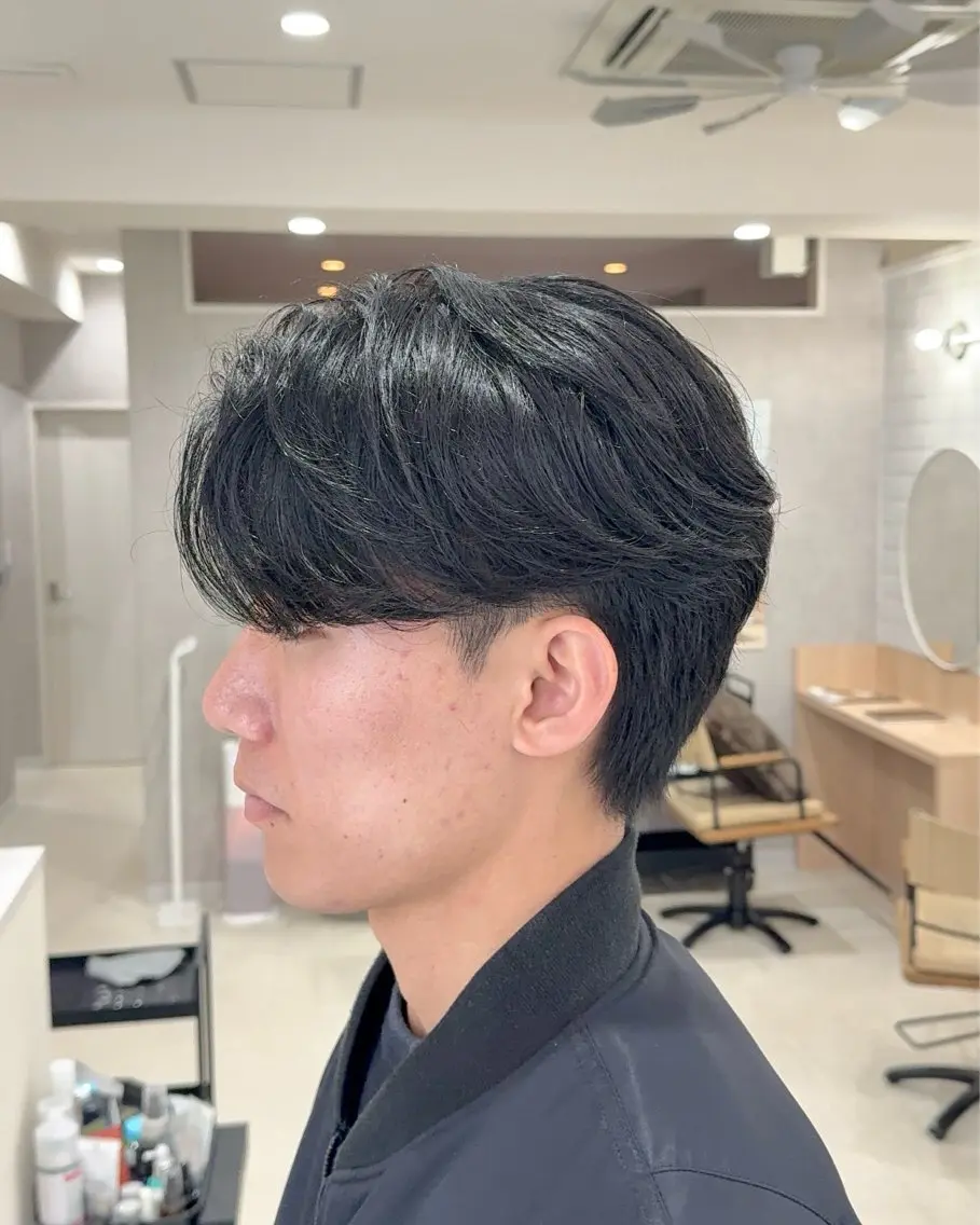 ショート パーマ メンズ カット パーマ トリートメント 【東北メンズヘア1 位受賞🥇】本間祐太のヘアスタイル