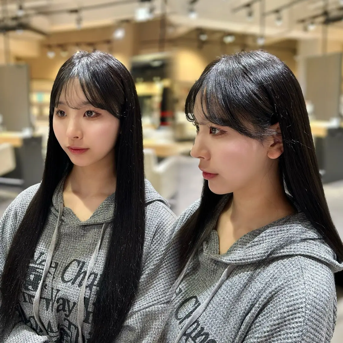 ロング 縮毛矯正 谷 亜澄のヘアスタイル