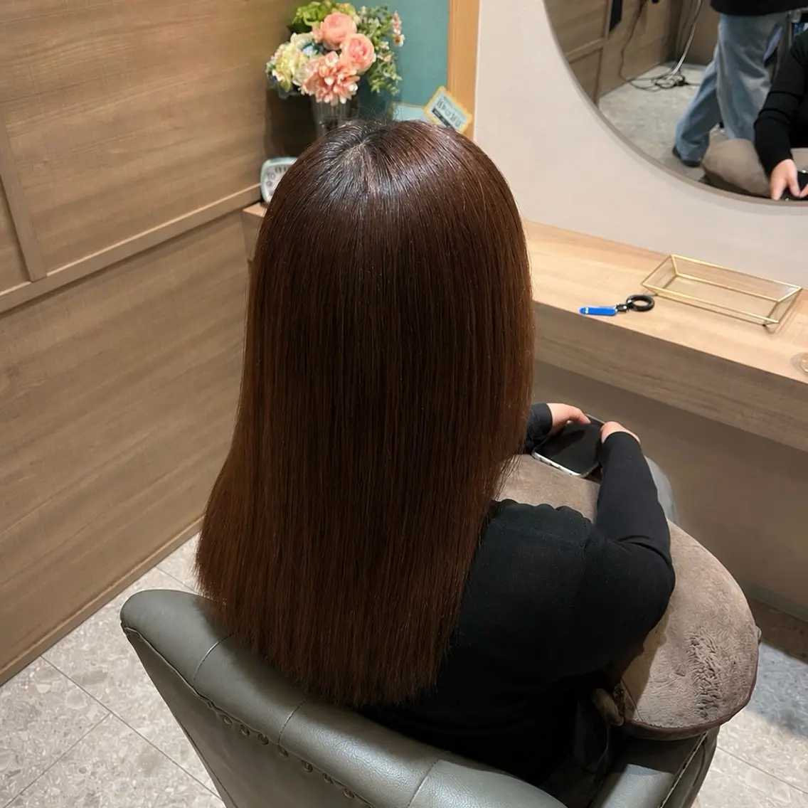セミロング 縮毛矯正 縮毛矯正 トリートメント リシュ/ Anphiのヘアスタイル