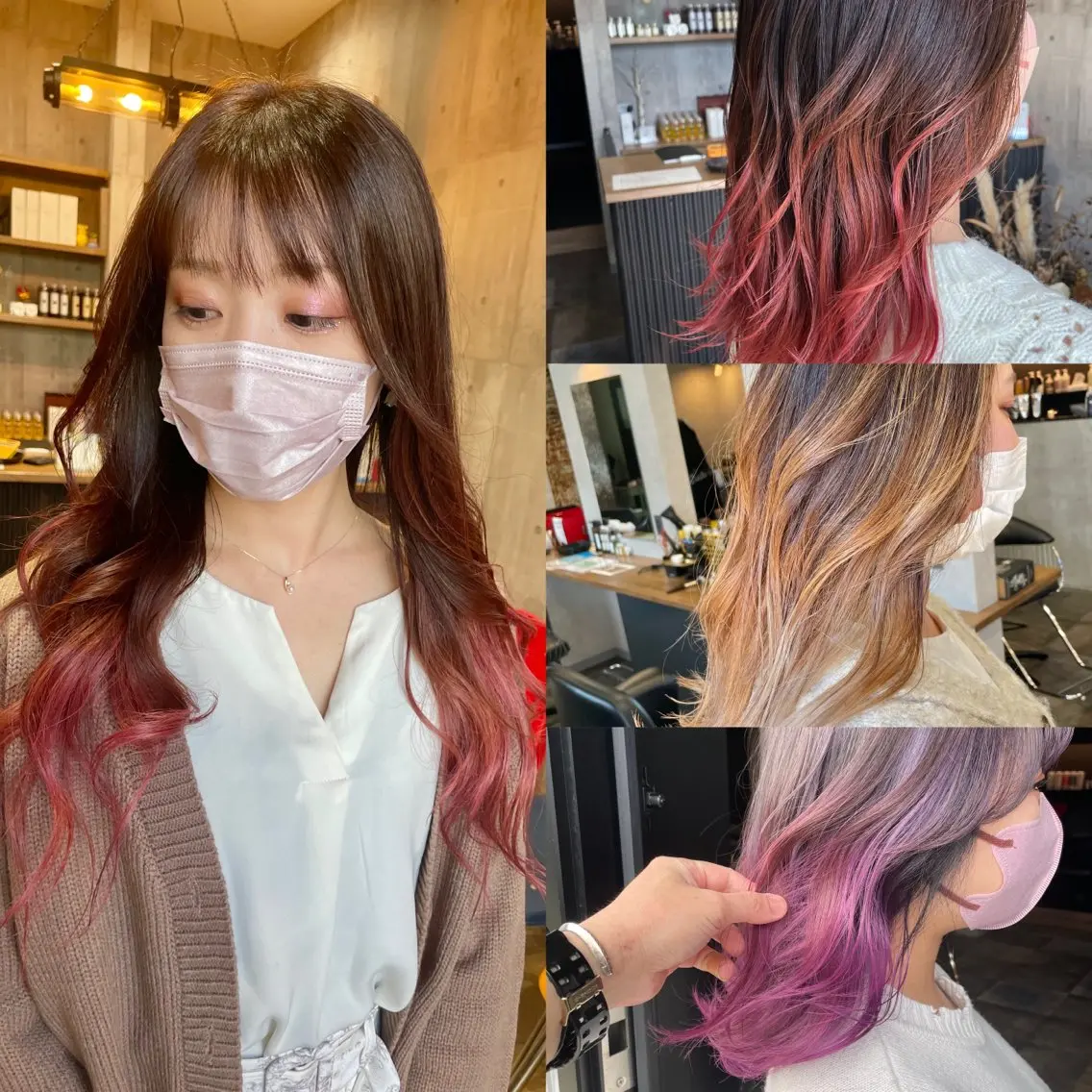 ロング カラー グラデーションカラー ヘアカラー レイヤーカット匠 イソザキノリユキのヘアスタイル