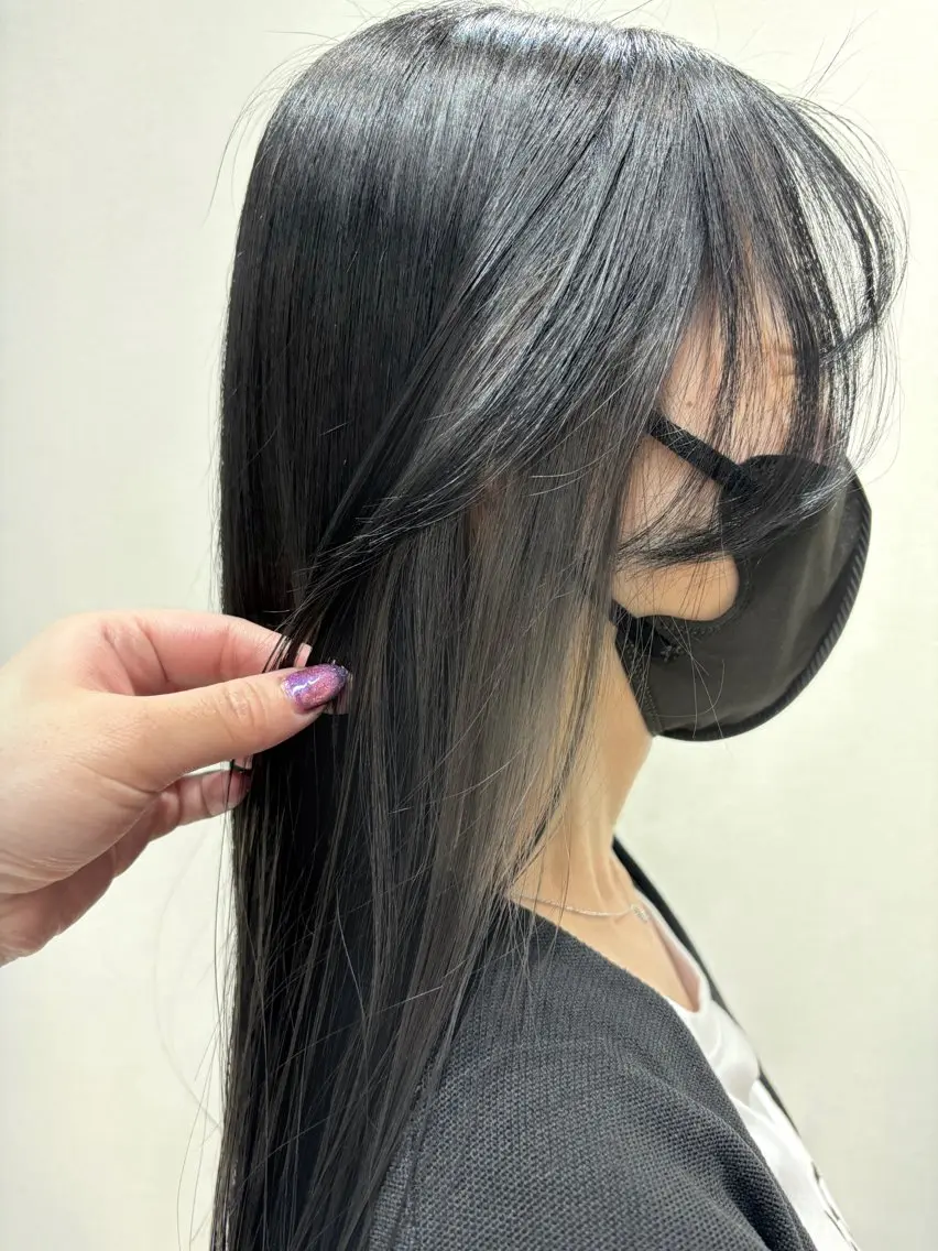 ロング カラー ひらち まいののヘアスタイル