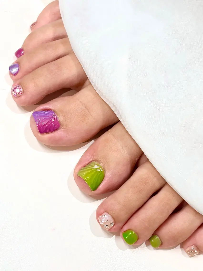 ネイル フットネイル Nailed it! Akaneセンター北のネイルデザイン