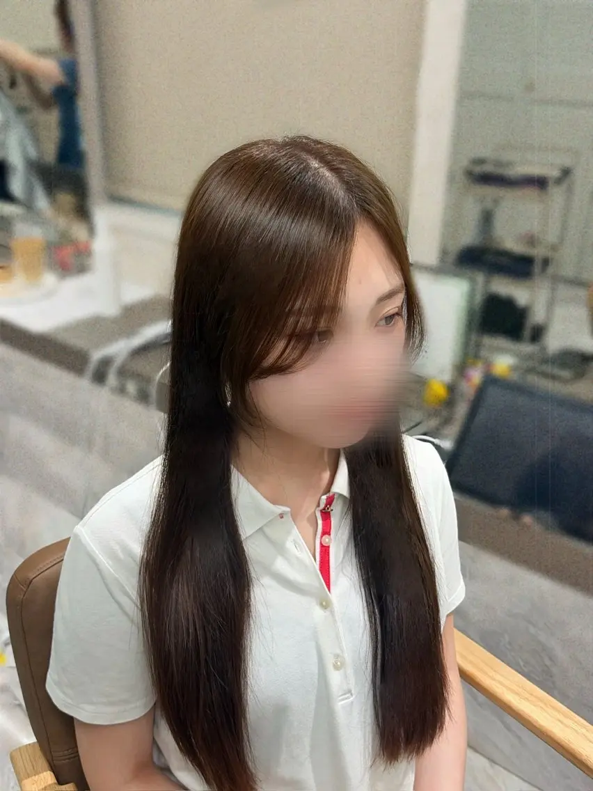 【クセ&ダメージ】カット+前髪縮毛矯正+髪質改善トリートメントの写真