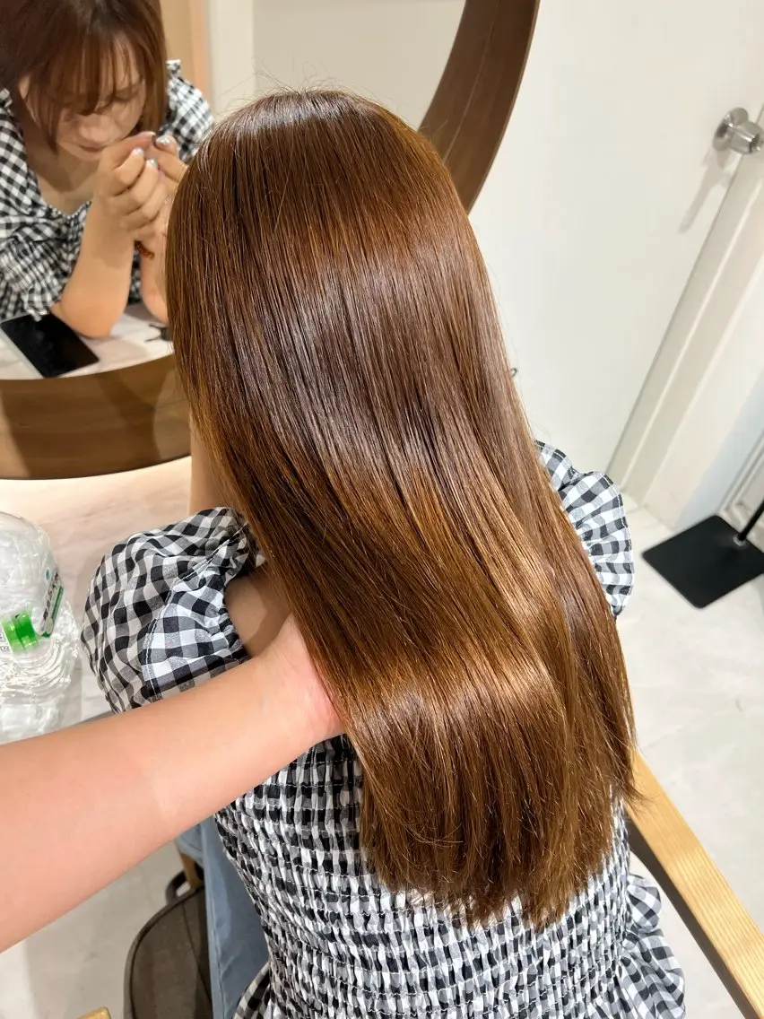 カラー ブラウンカラー ヘアカラー 瀬戸 杏珠のヘアスタイル
