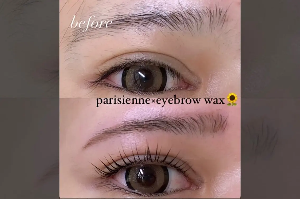 《予約多数🥈✨》まつ毛パーマorパリジェンヌ+アイブロウwax🌻※詳細必読の写真
