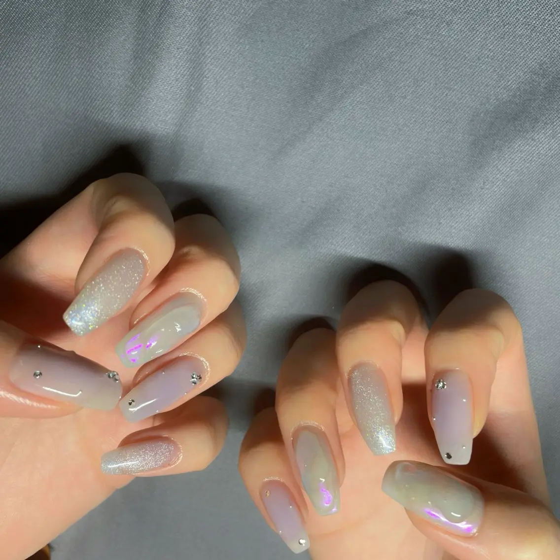 ネイル オーロラネイル マグネットネイル ぷっくりネイル ハンドネイル nail 6.のネイルデザイン