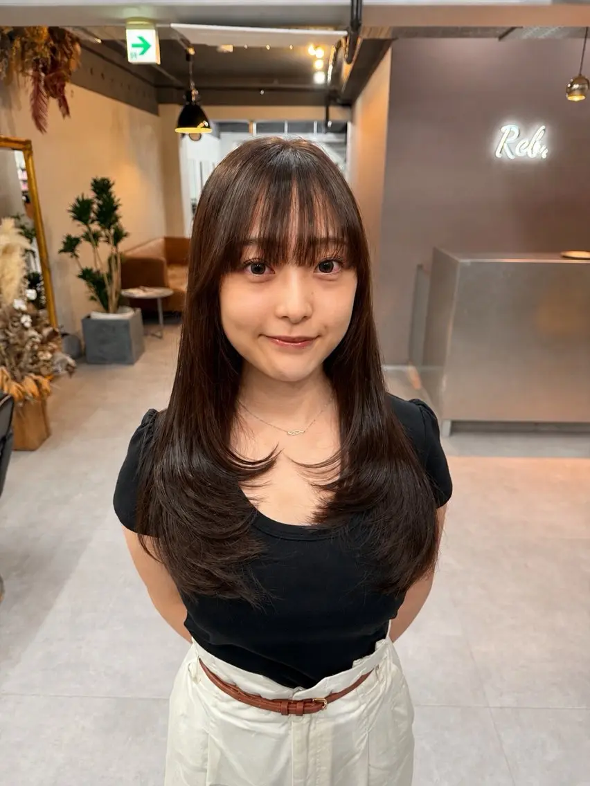 ロング カラー カット ヘアカラー TAKI/暖色カラー 🍪/レイヤーカットのヘアスタイル