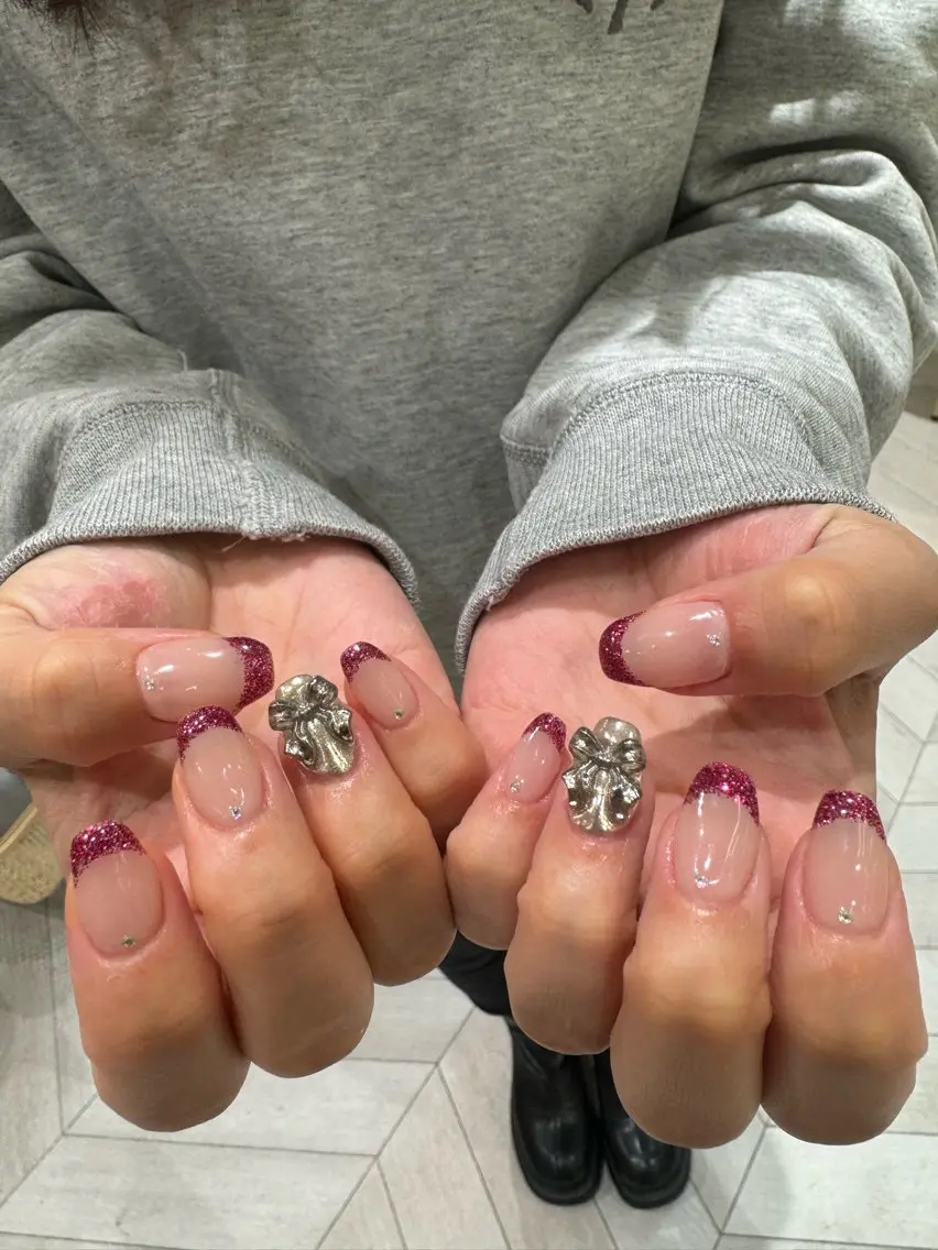 ネイル ハンドネイル なぽ ❤︎ y2k/韓国nailのネイルデザイン