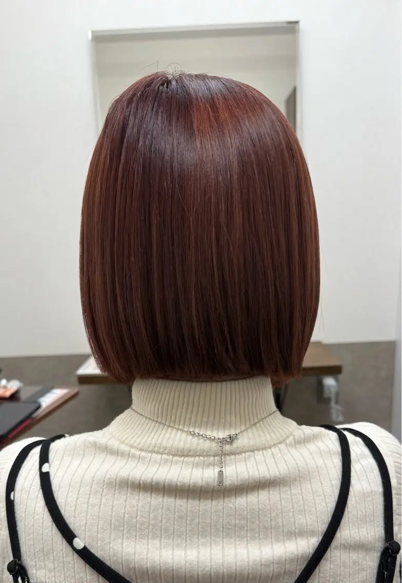 カット+髪質改善カラー+システムトリートメントの写真
