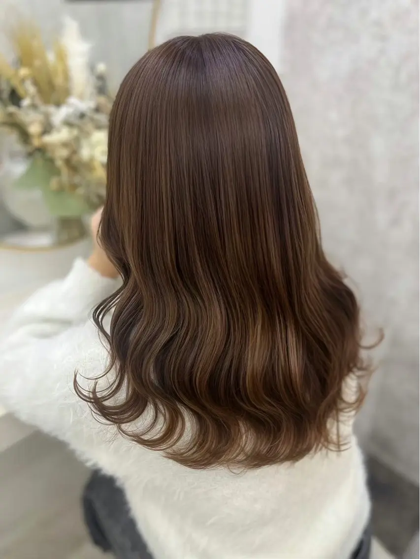 ロング カラー ヘアカラー トリートメント 💎ななか💎/大宮 艶カラー🪄のヘアスタイル