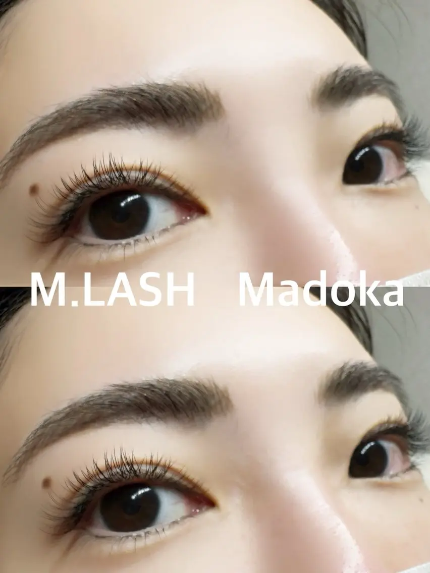 マツエク・マツパ フラットラッシュ M.LASH Madokaのマツエク・マツパデザイン