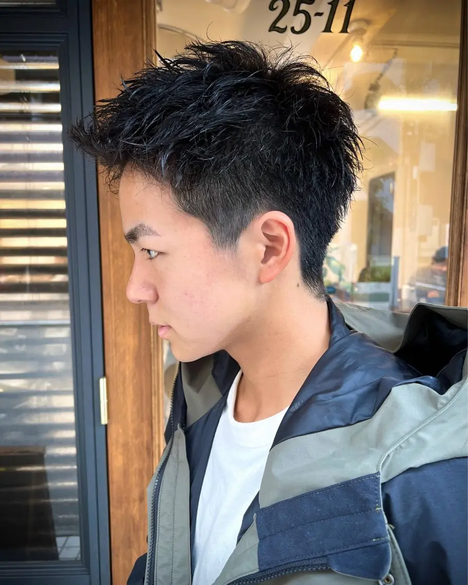 ショート メンズパーマ メンズカットYUKIのヘアスタイル