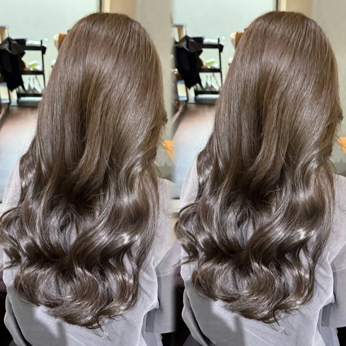 ロング カラー ヘアカラー トリートメント ⠀ 流菜のヘアスタイル