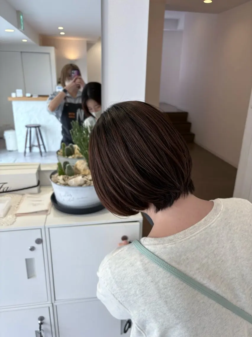 ショート ショートボブ ボブ ショートヘア 小泉 萌詠のヘアスタイル