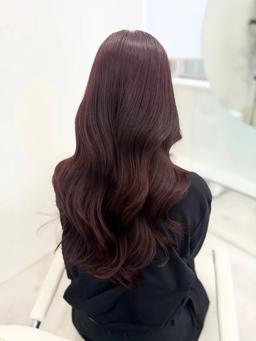 ロング カット ヘアカラー 🪞艶カラー/モテ ガーリー🎀yuiのヘアスタイル