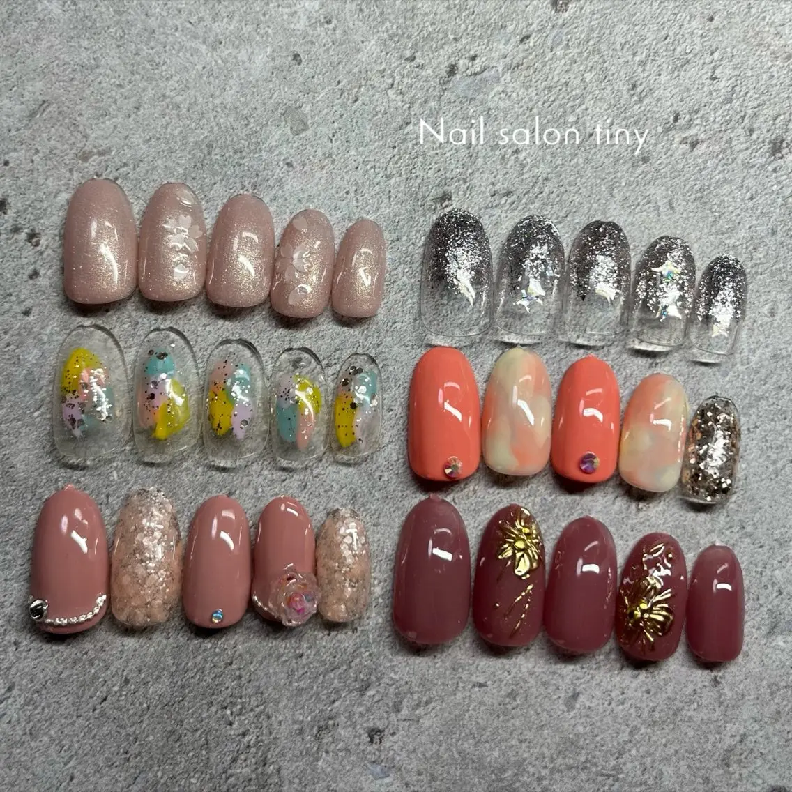ネイル Nail salon tiny🩵のネイルデザイン