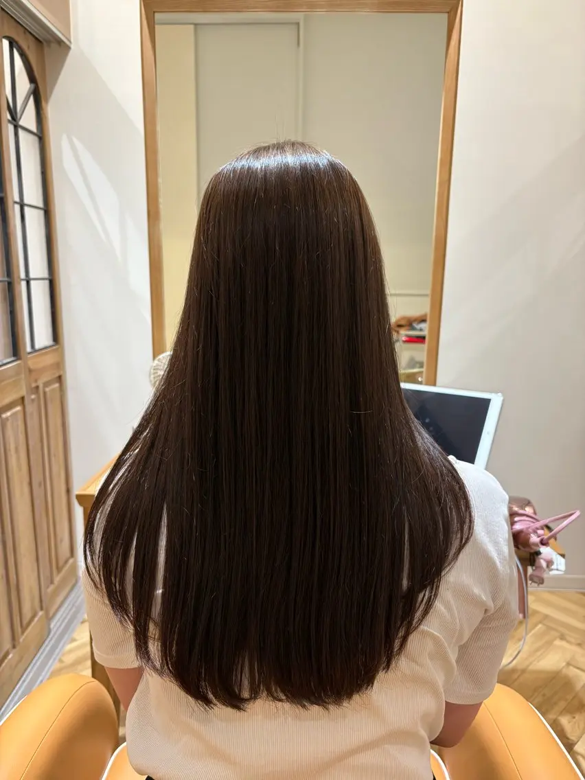 ロング 縮毛矯正 マコ ✿︎のヘアスタイル