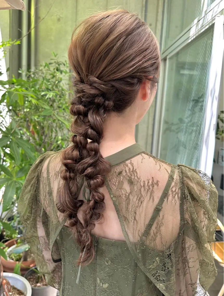 ヘアアレンジ ヘアセット 🍊千葉 未来🍊店長のヘアスタイル