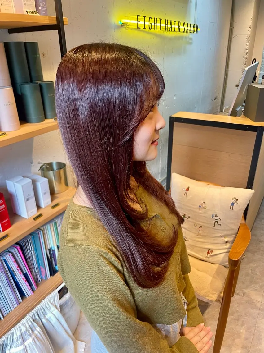 ロング ヘアカラー トリートメント EIGHT　サイショ ミズキのヘアスタイル