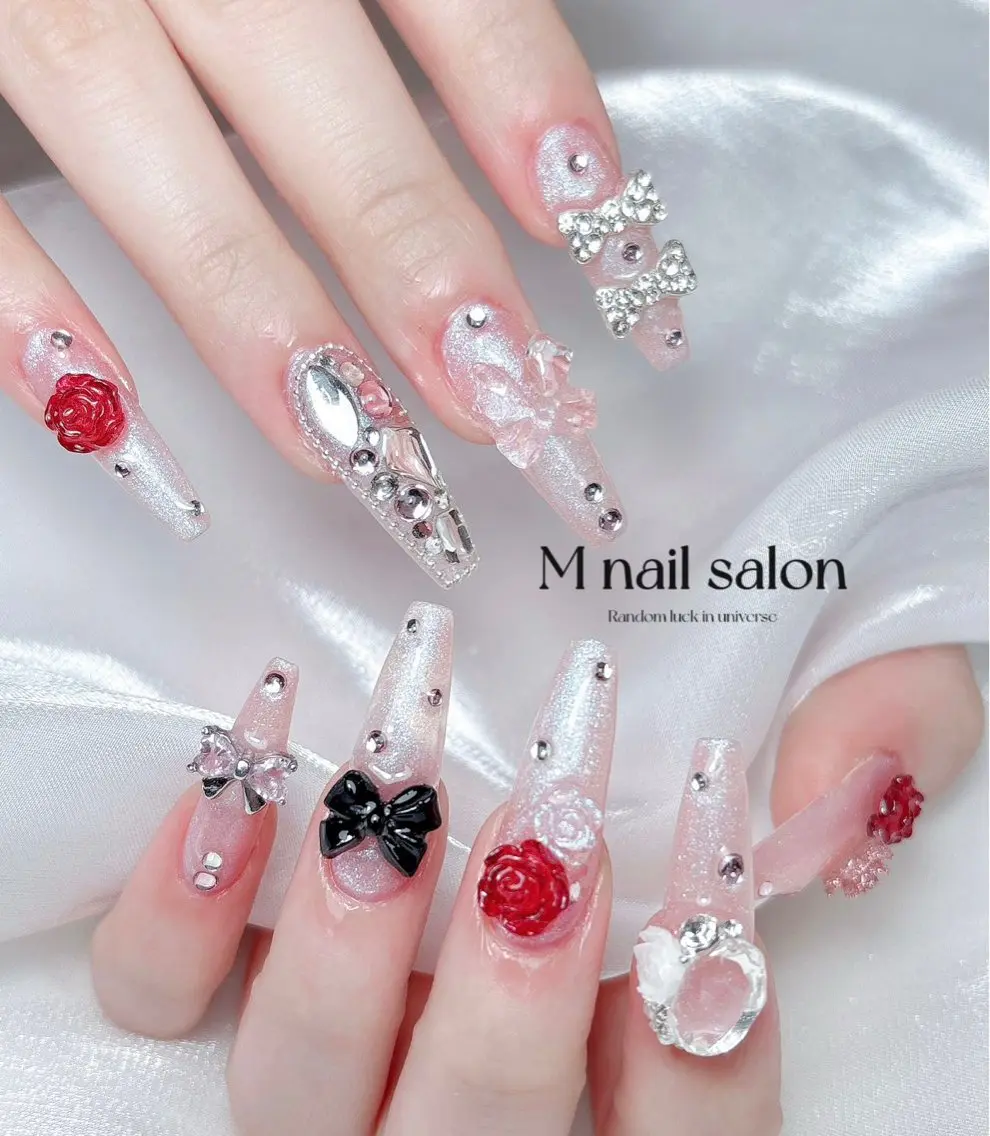 ネイル ハンドネイル M🌷nail 長さだし専門店のネイルデザイン