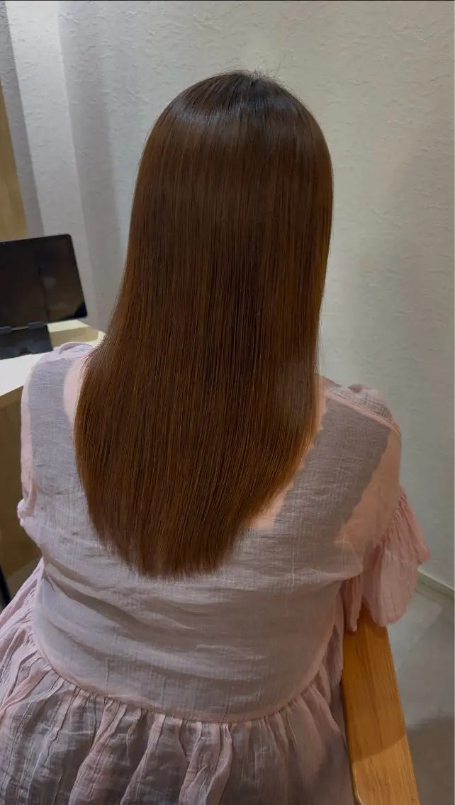 ロング 縮毛矯正 縮毛矯正/艶カラー 京都四条烏丸/ことみのヘアスタイル