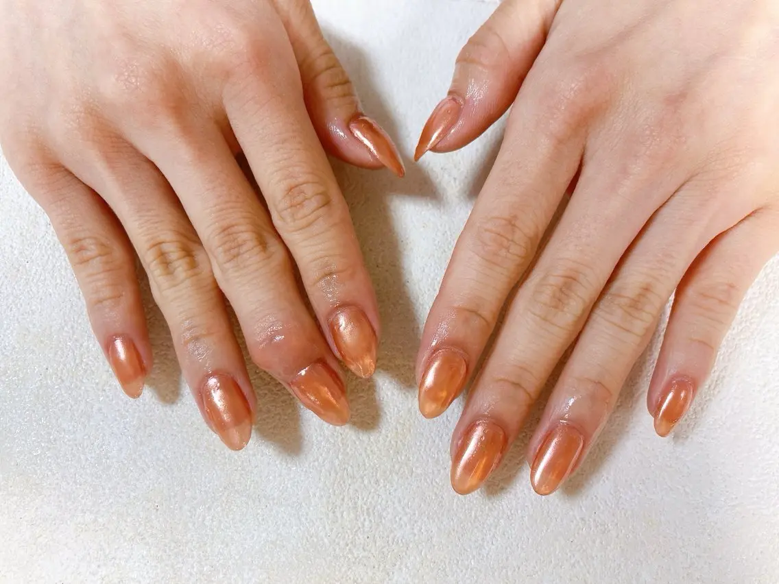 ネイル オーロラネイル フットネイル フレンチネイル ジェルネイル マグネットネイル ハンドネイル kiki nail たまプラーザのネイルデザイン
