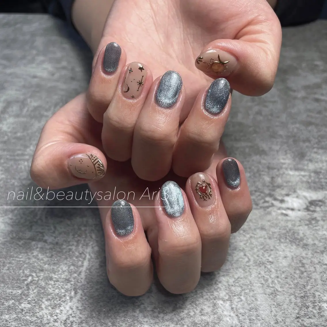 ネイル ニュアンスネイル ハンドネイル プライベートサロン Ari33nailのネイルデザイン