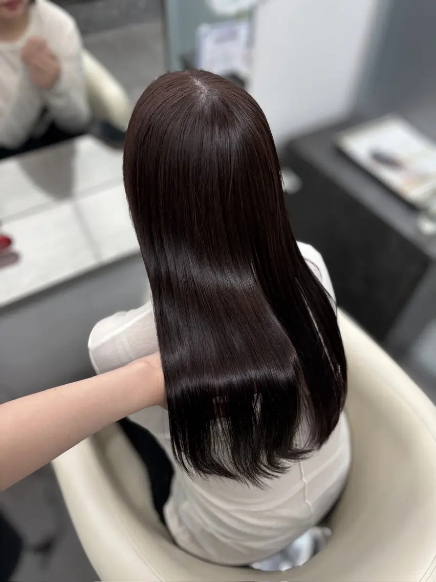 ロング カラー カット ヘアカラー トリートメント 透明感カラー×顔周り mizuki🫧のヘアスタイル