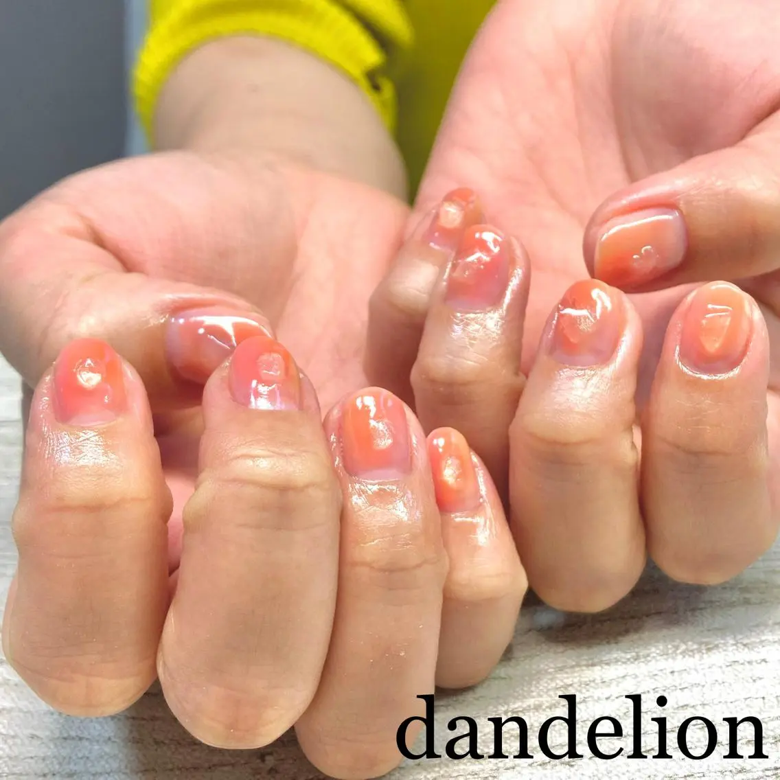 ネイル ハンドネイル ハンドケア dandelion ダンデライオンのネイルデザイン