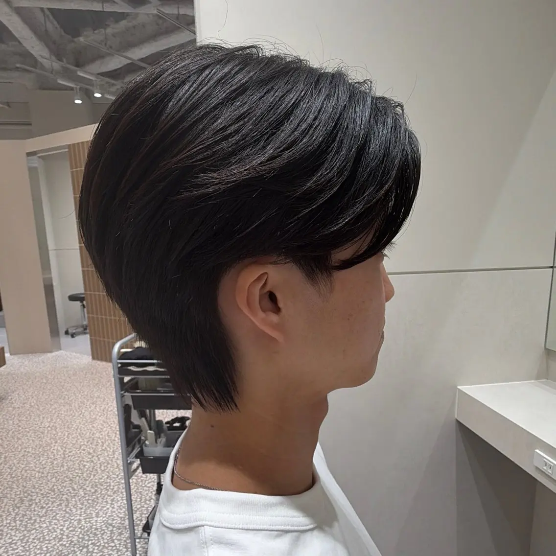 ミディアム メンズ ミディアムパーマ メンズパーマ カット パーマ ヘアセット 新宿メンズカット/ パーマ/岩田進一のヘアスタイル