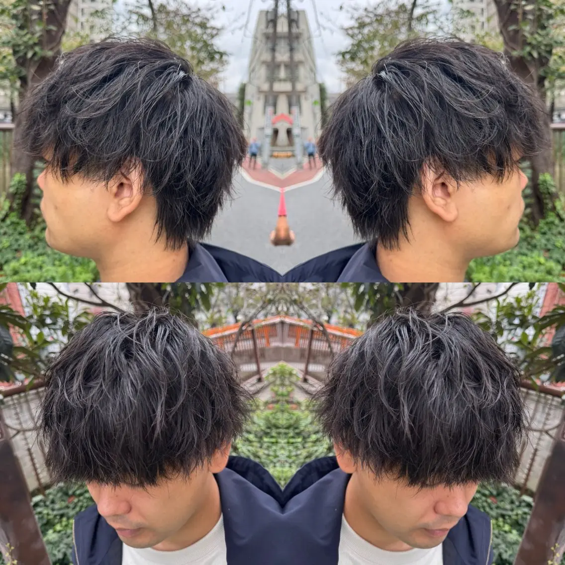 ショート パーマ メンズ カット パーマ ✨️眉毛、派手髪、 ハイトーンShinの眉毛・アイブロウイメージ