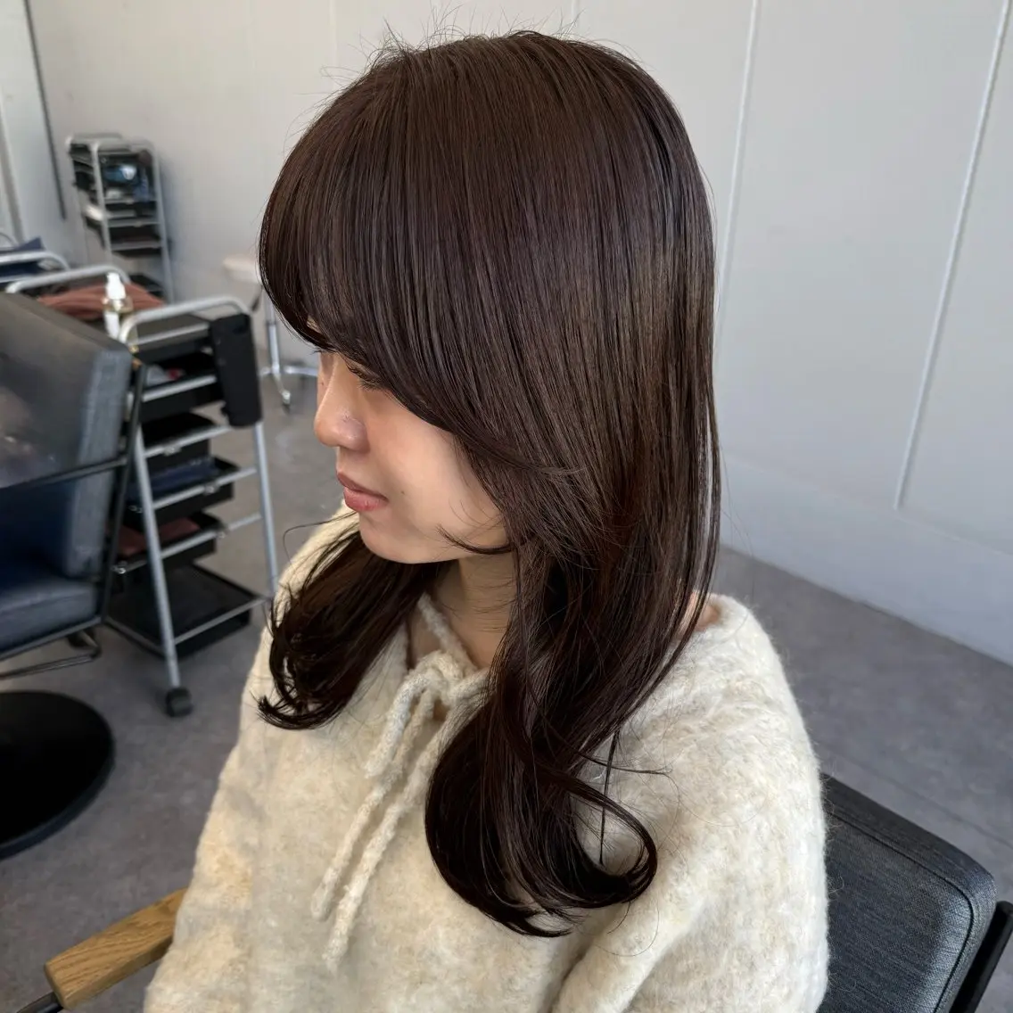 ロング 砂川朱音⌇鶴見区横堤 ⌇抜け感ヘア⌇韓国風のヘアスタイル