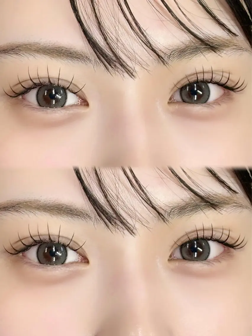 フラットラッシュ👁♥(100本)束感仕上げ♥の写真