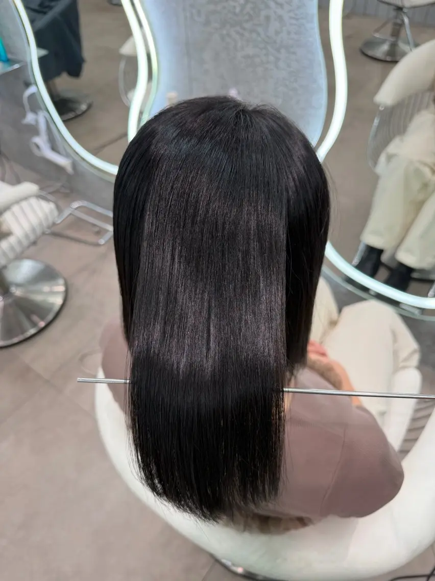 ロング ヘアアレンジ アッシュ ボブ くびれヘア 顔まわりレイヤー 顔周りカット 縮毛矯正 トリートメント ヘアセット 大宮縮毛矯正🩵 レイヤー 佐藤和のヘアスタイル