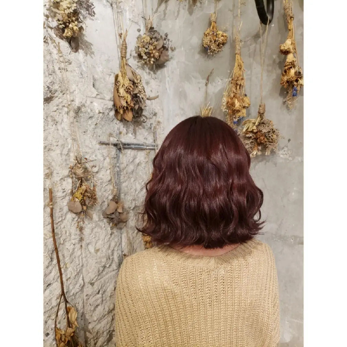 ミディアム カラー 井尻 柚都歩のヘアスタイル