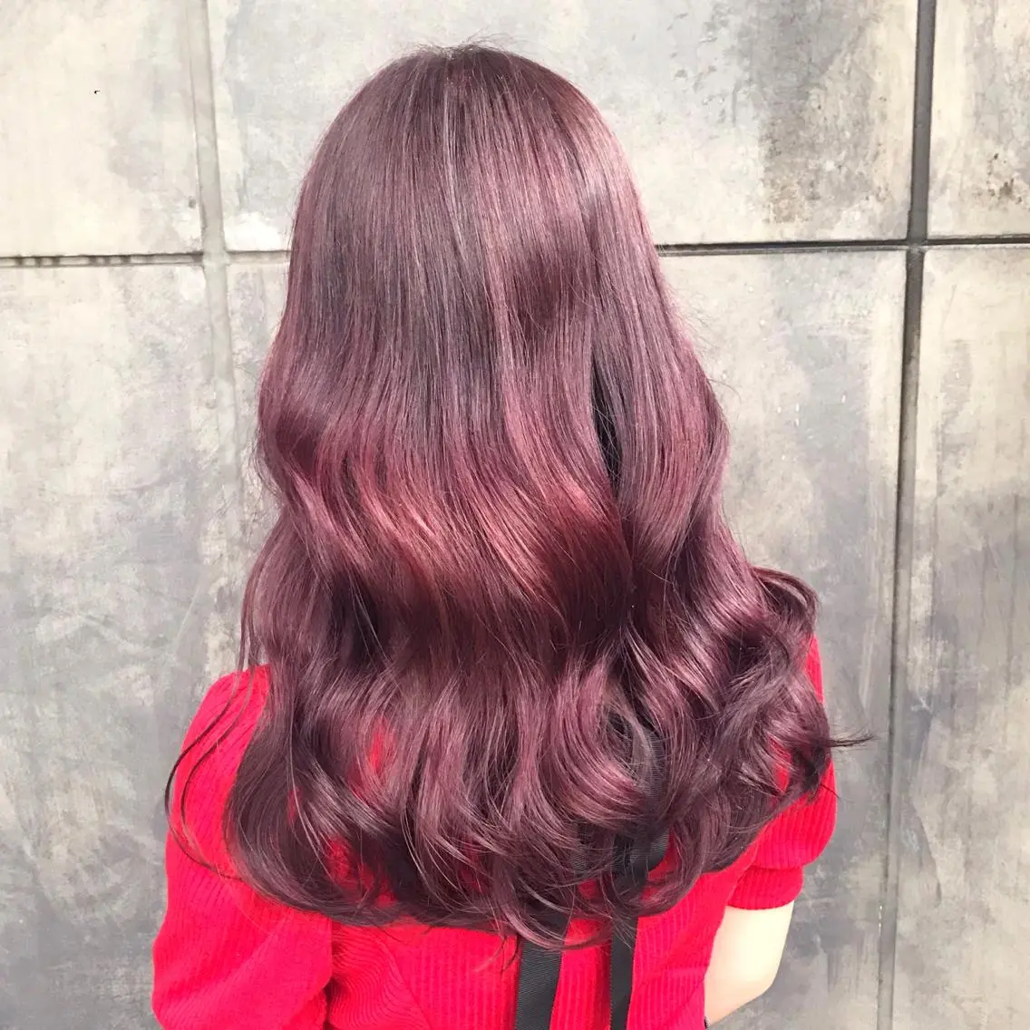 ロング カラー ブリーチ ラベンダーカラー ピンクカラー ピンクラベンダー ヨシンモリ K-POP好き美容師 🇰🇷Kai.Yのヘアスタイル