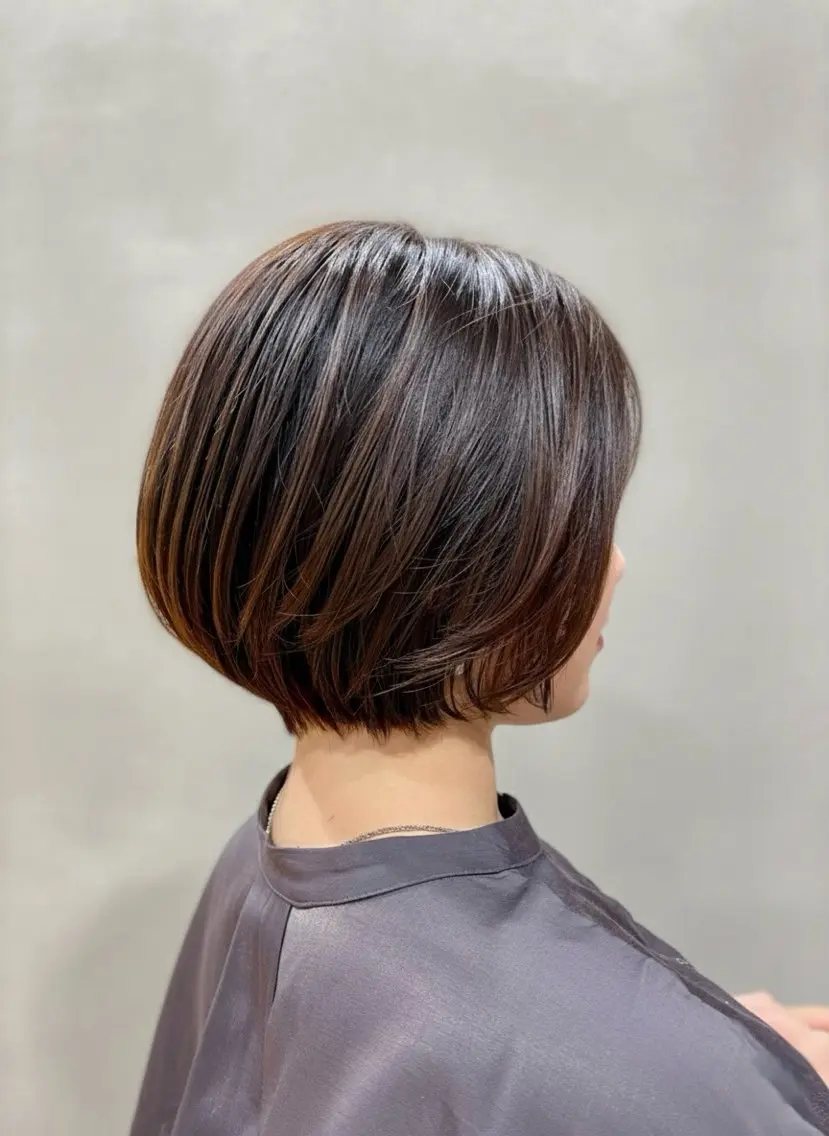 ショート カット ヘアカラー トリートメント ⭕️ショート/本山/ まきのきょうへいのヘアスタイル
