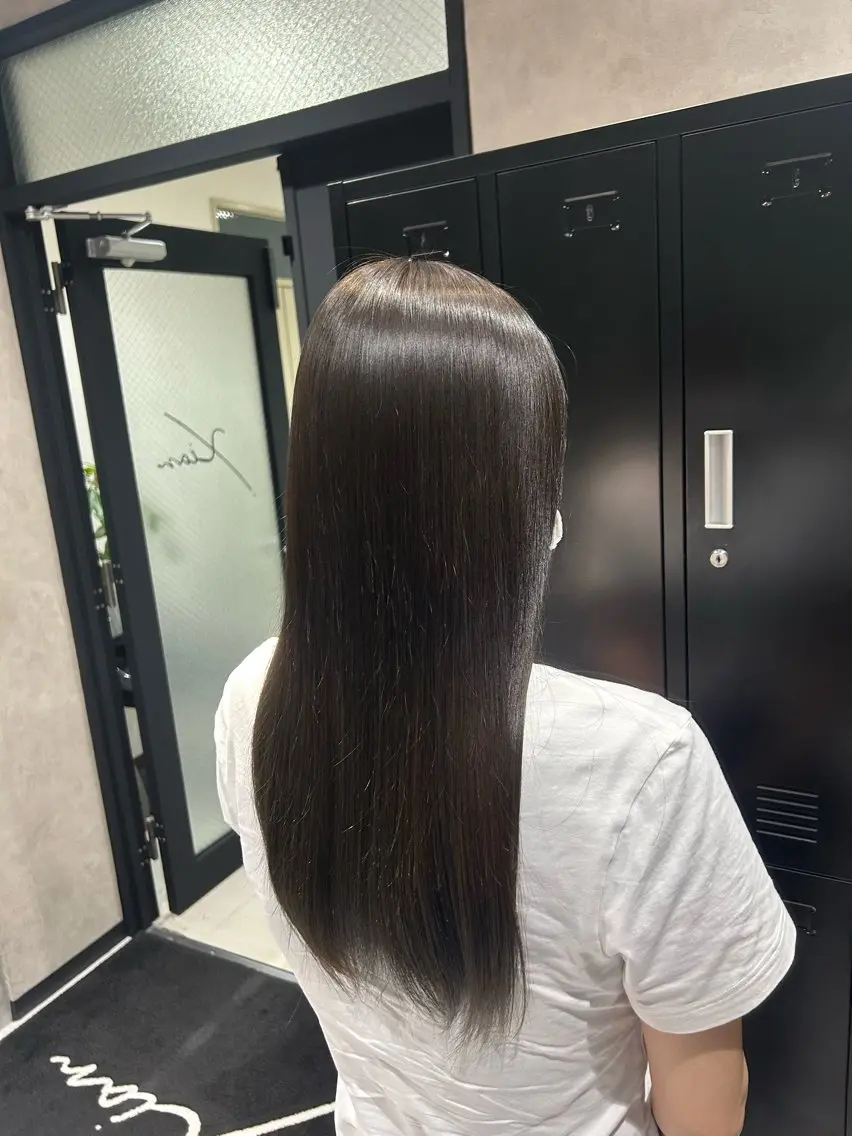 ロング カラー 髪質改善 ヘアカラー トリートメント 《.Xian》リク /透明感/メンズのヘアスタイル