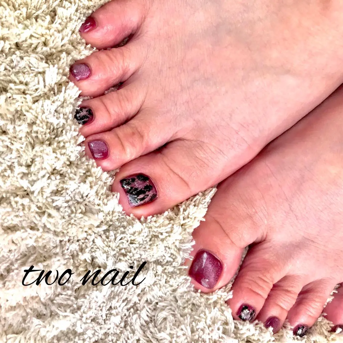 ネイル アートネイル フットネイル ハート マグネットネイル ニュアンスネイル ハンドネイル two nailのネイルデザイン