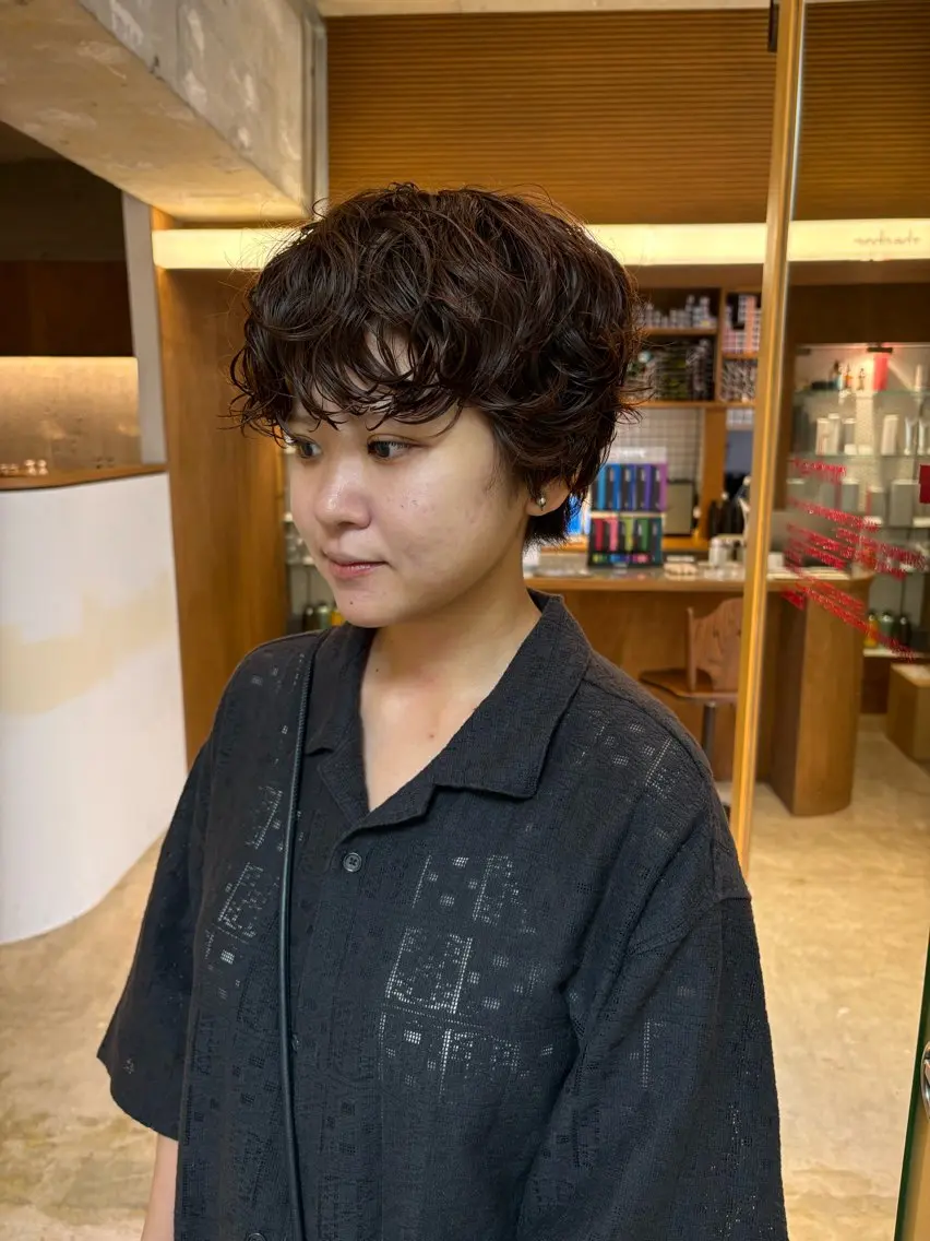 ショート パーマ カット パーマ パ ルのヘアスタイル