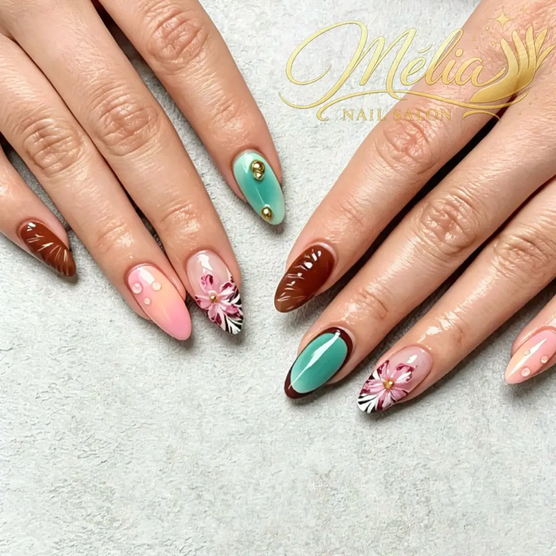 ネイル グラデーション 韓国ネイル ロングネイル 持ち込み シンプルネイル Melia Nail Nambaのネイルデザイン