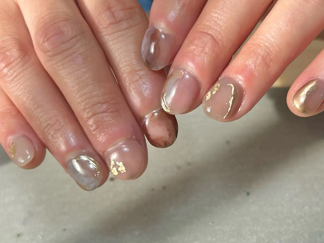 ネイル ハンドネイル amo_nail 岡山市南区自宅ネイルのネイルデザイン