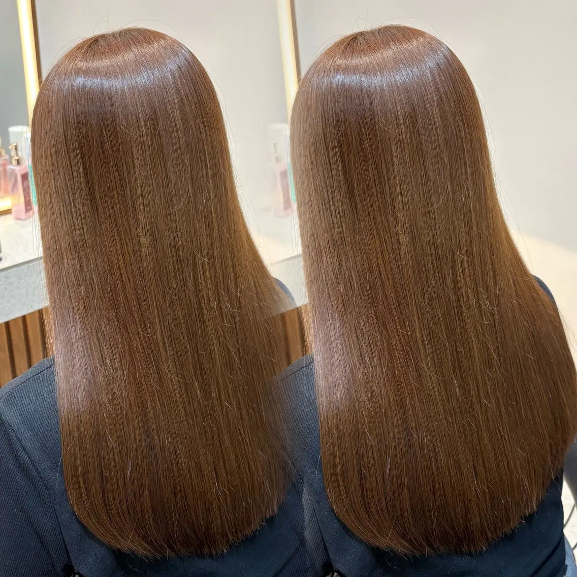 ロング カラー 田中 柚莉愛のヘアスタイル