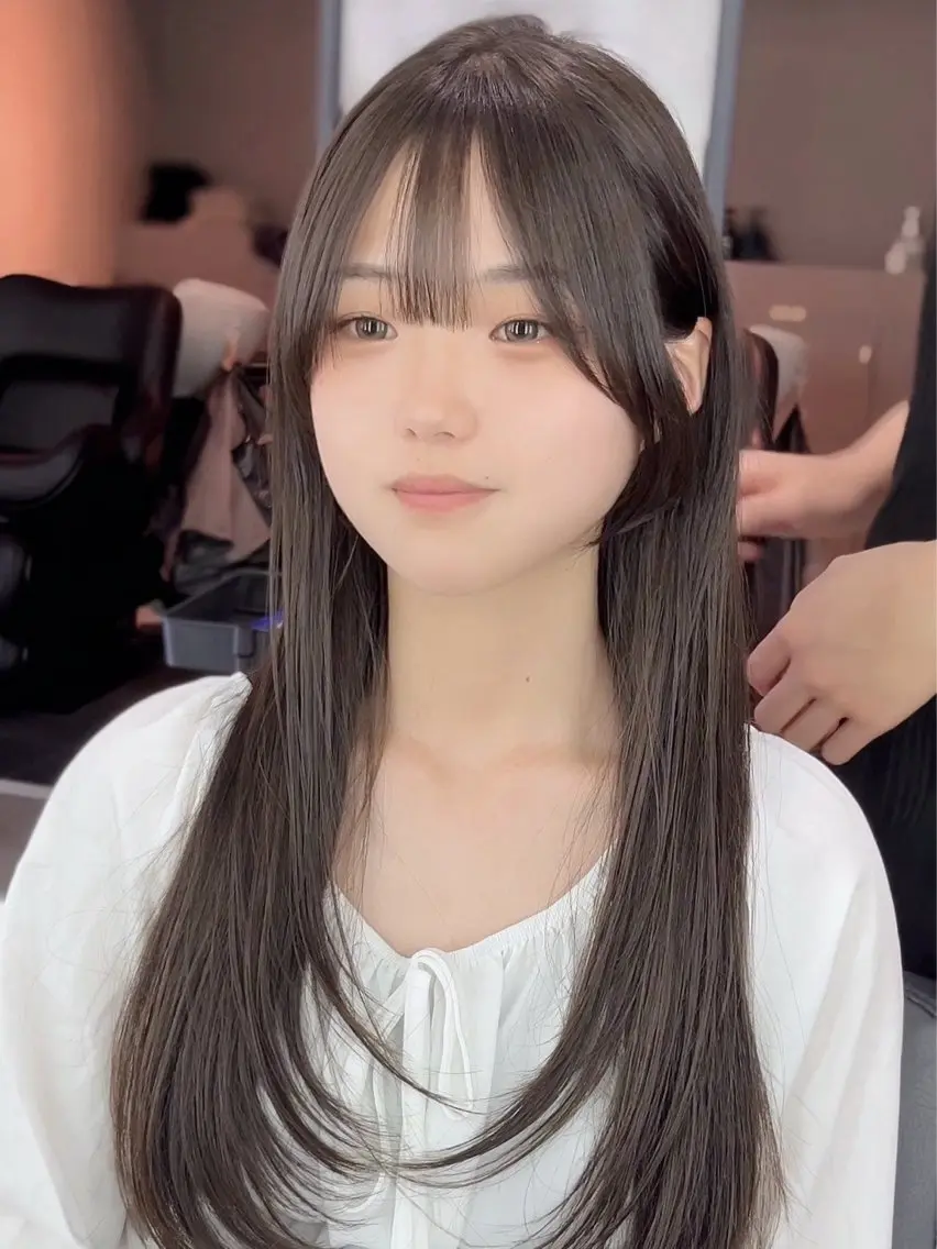 ロング カット 大西 れいやのヘアスタイル