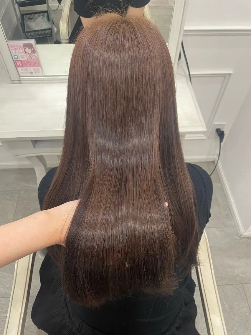 ロング ヘアカラー 中村 心のヘアスタイル
